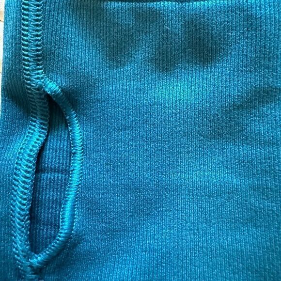 Athleta Long Sleeve Half Zip Pullover Hoodie Top Size S Geometric Detailing - Picture 4 of 6